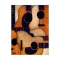 Trademark Fine Art Daniel Patrick Kessler 'Guitars Collage' Canvas Art, 35x47 ALI46645-C3547GG